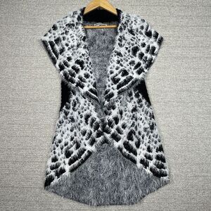 Liquid‎ by Sioni Sz S/M Vest Faux Fur Coachella Stagecoach Mob Wife Indie Sleeze